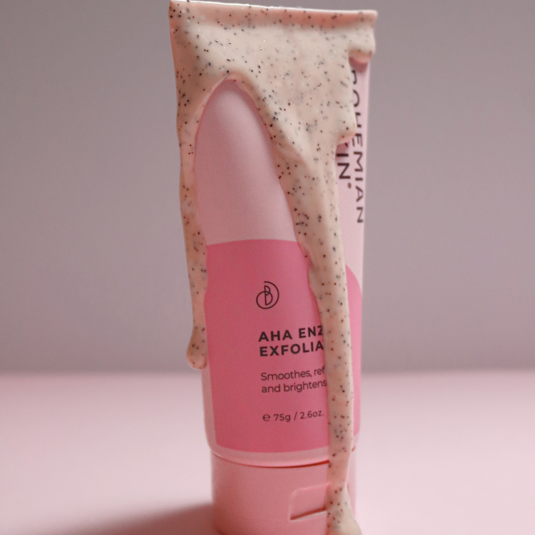 AHA Enzyme Exfoliant - Premium Exfoliant from Bohemian Skin - Just $42! Shop now at Bohemian Skin