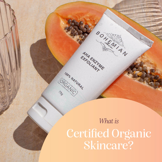 what is certified organic skincare? best organic skin care australia aco organic certification